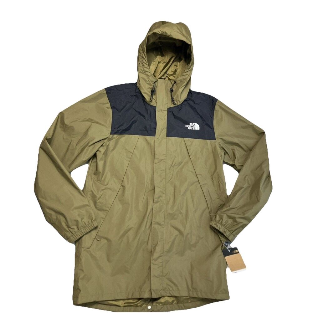 The North Face Antora Parka Mens M Green DryVent Hooded Rain Jacket‎ Gorpcore